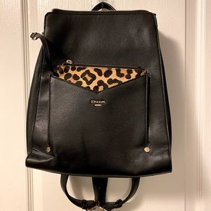 Dune back pack with cheetah print